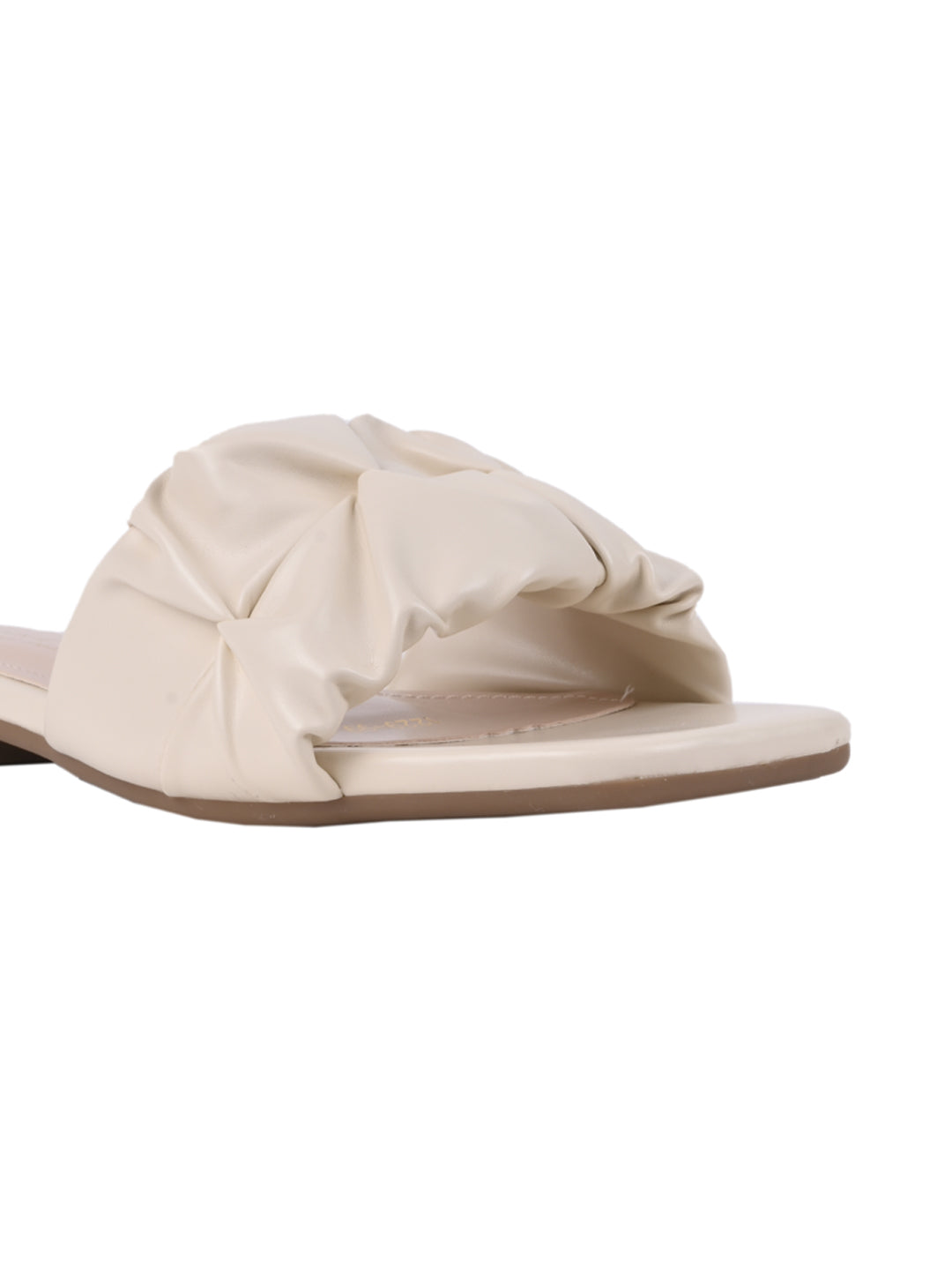 Women, Women Footwear, Beige Open Toe Flats