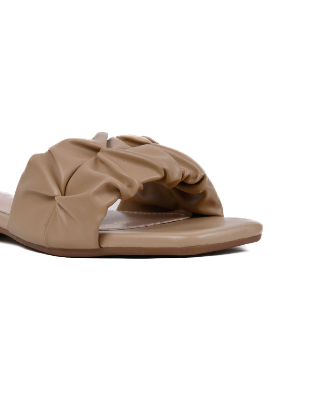 Women, Women Footwear, Khaki Open Toe Flats