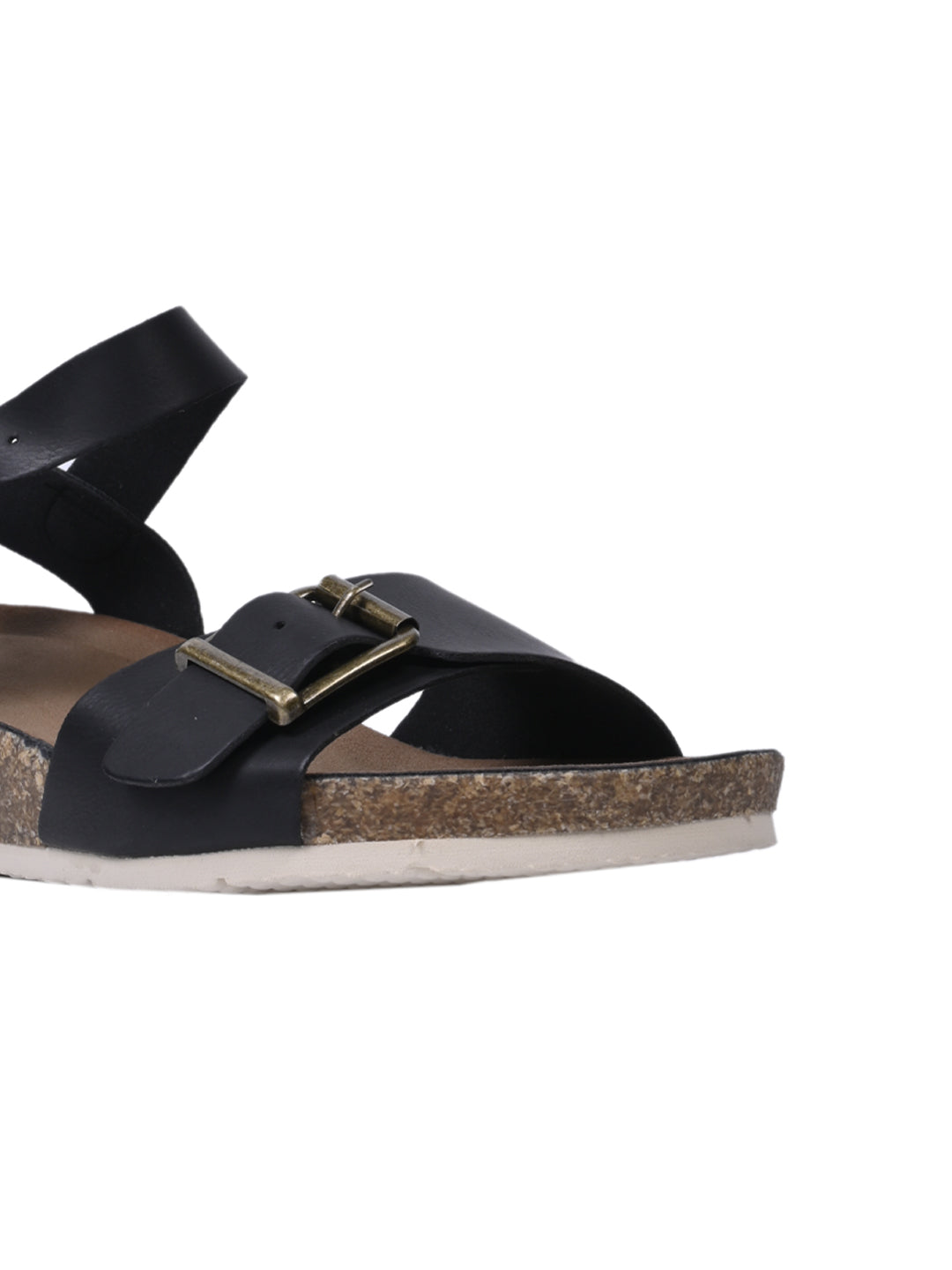 Women, Women Footwear, Black Sandals