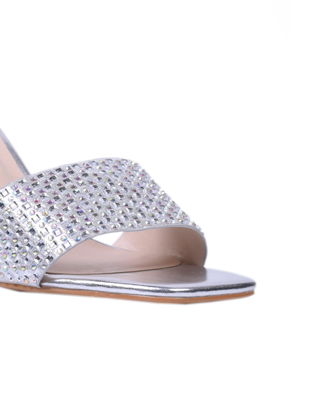 Women, Women Footwear, Silver Sandals