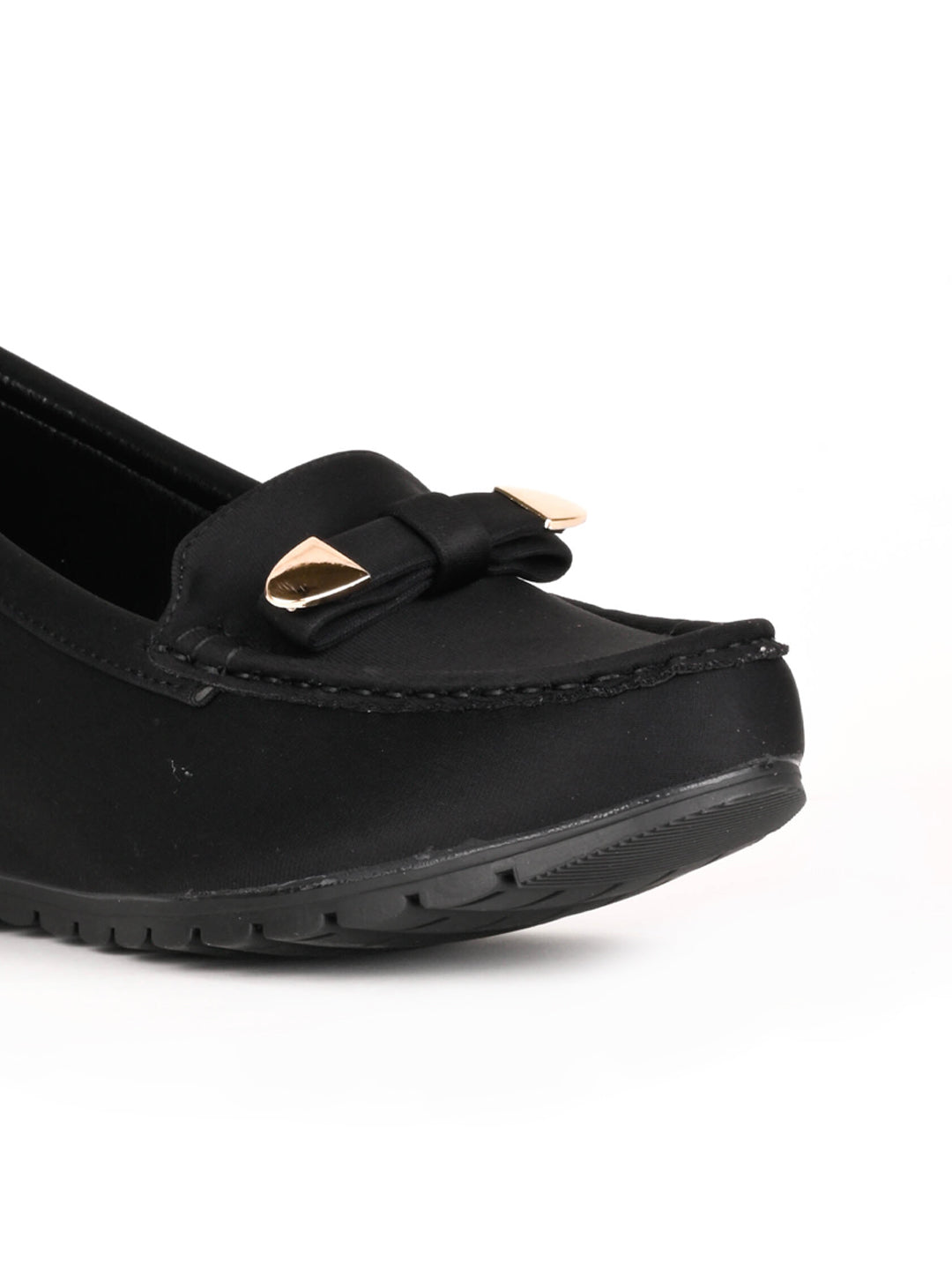 Women, Women Footwear, Black Loafers