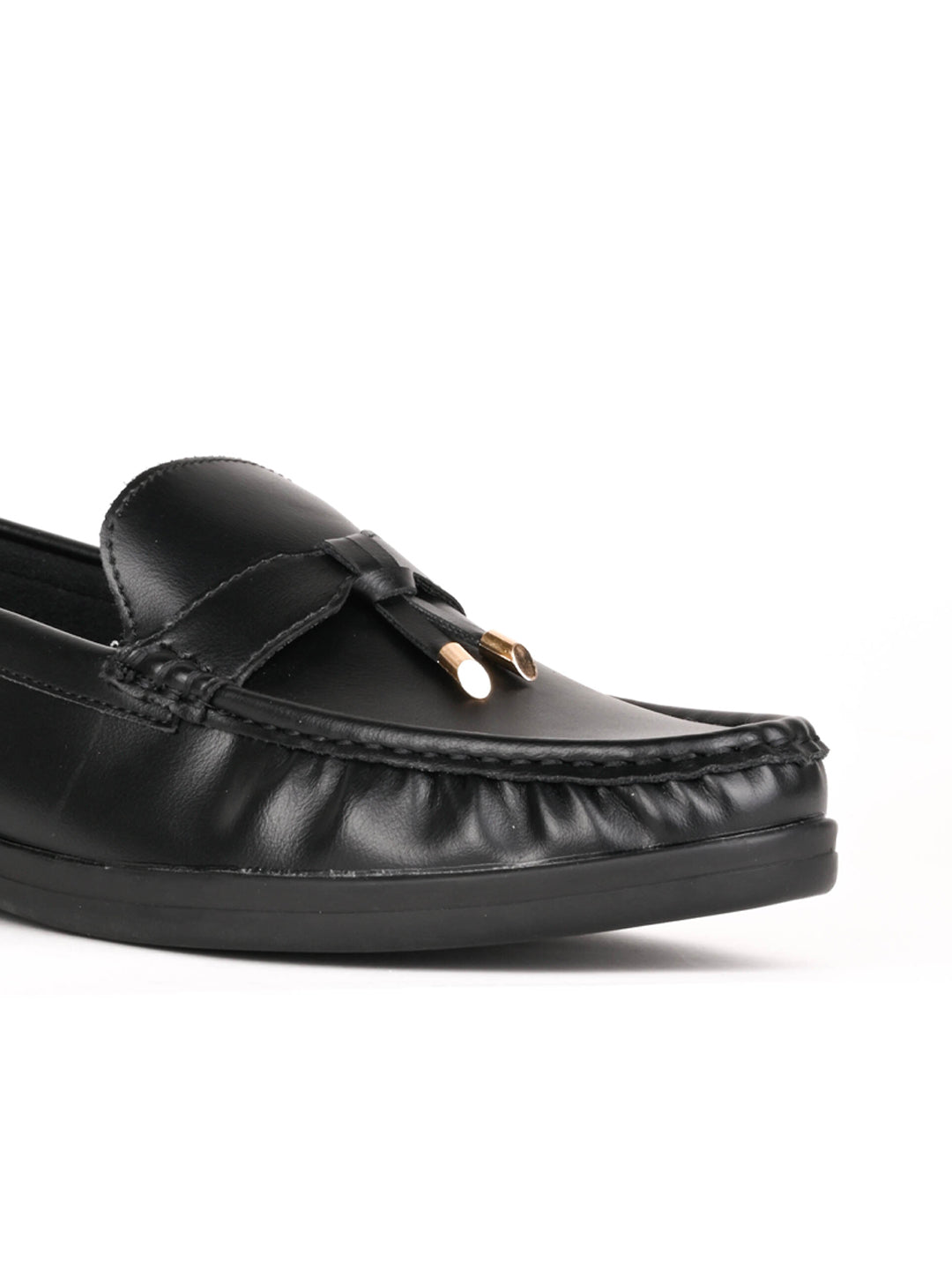 Women, Women Footwear, Black Loafers
