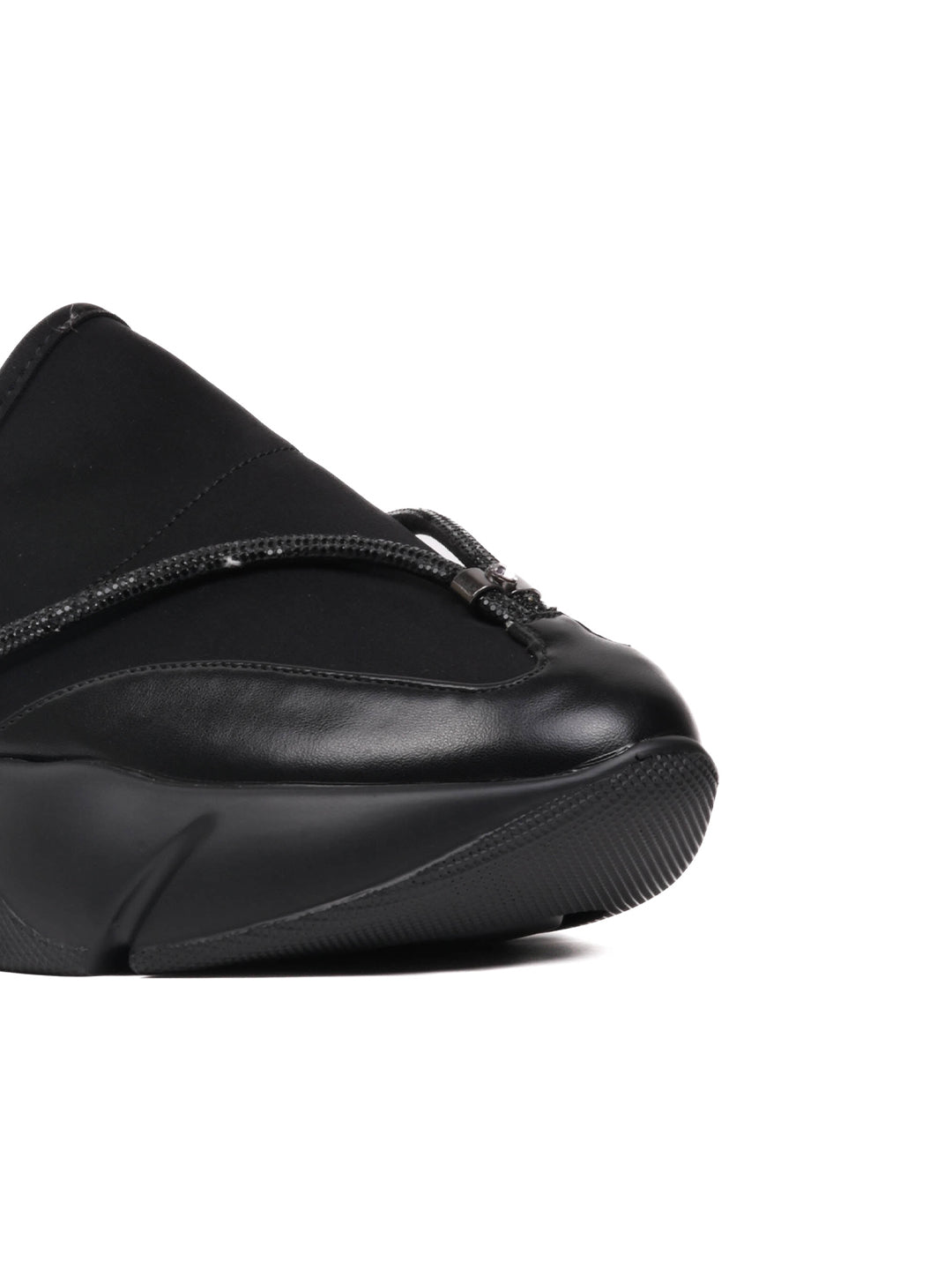 Women, Women Footwear, Black Loafers