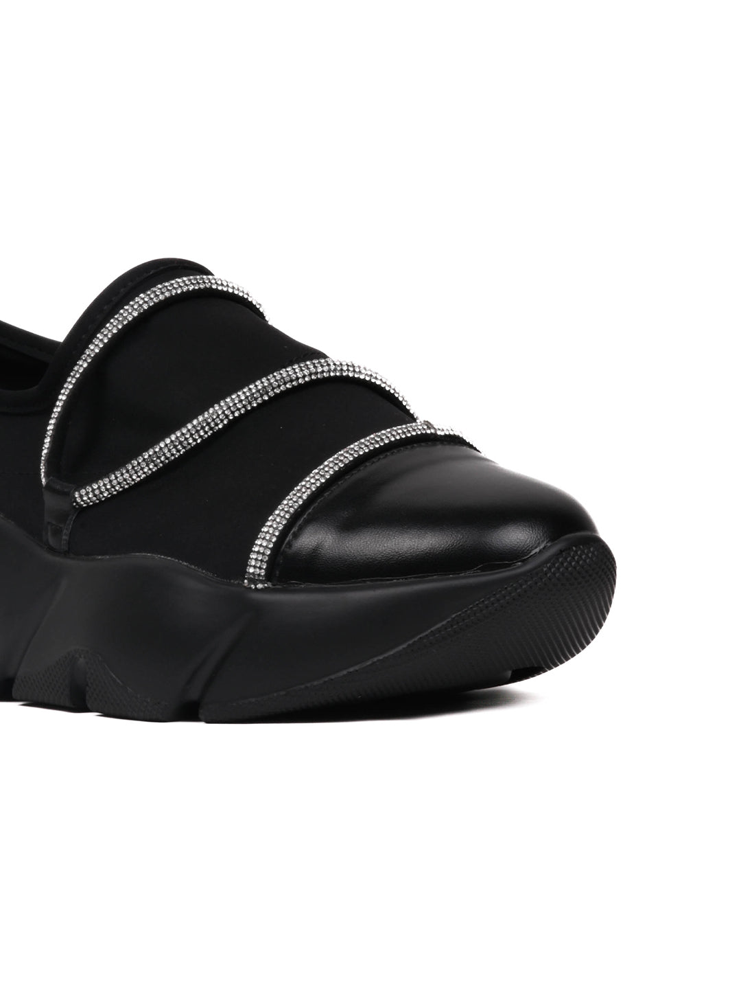 Women, Women Footwear, Black Loafers