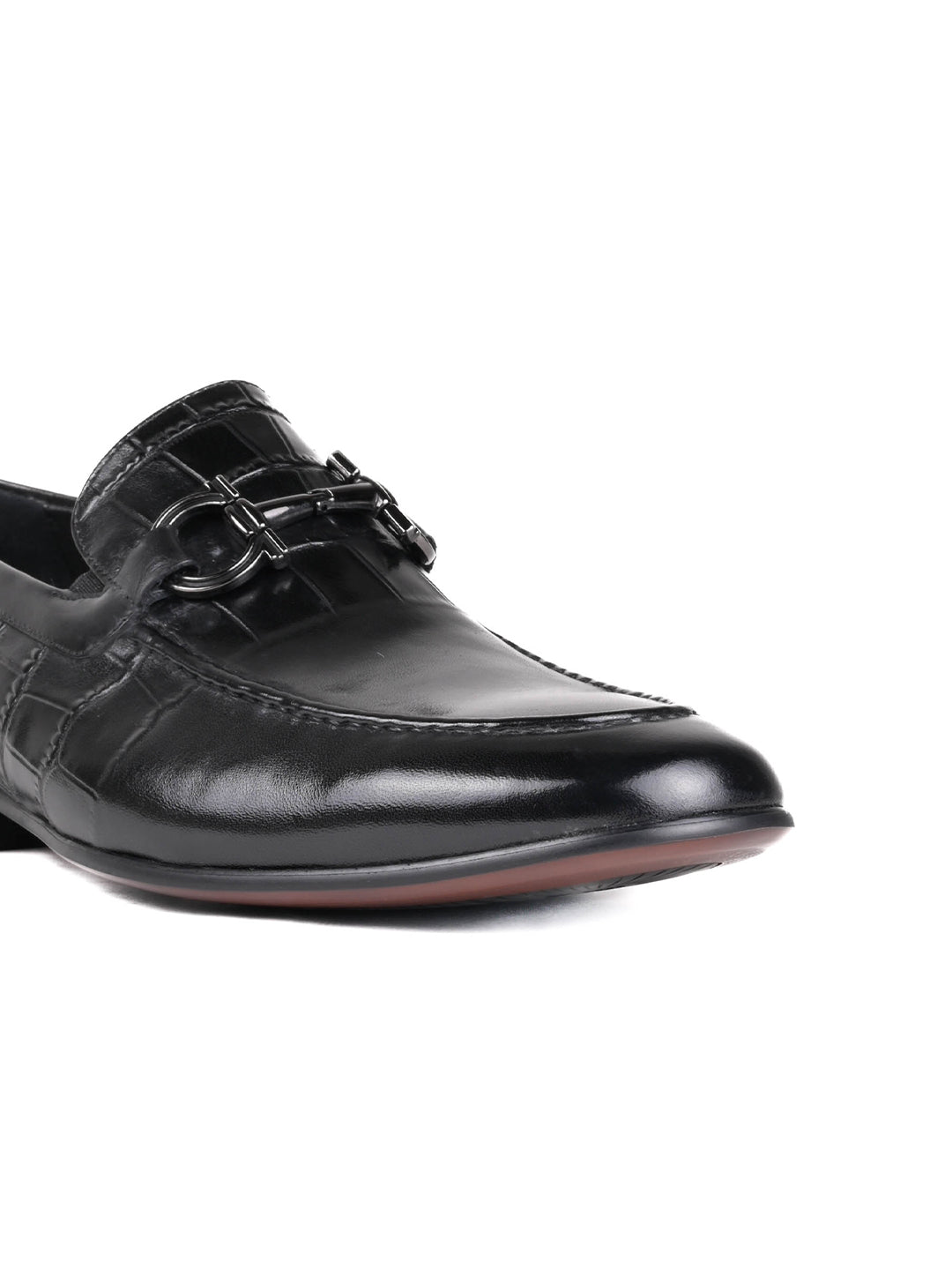 Men, Men Footwear, Black Loafers