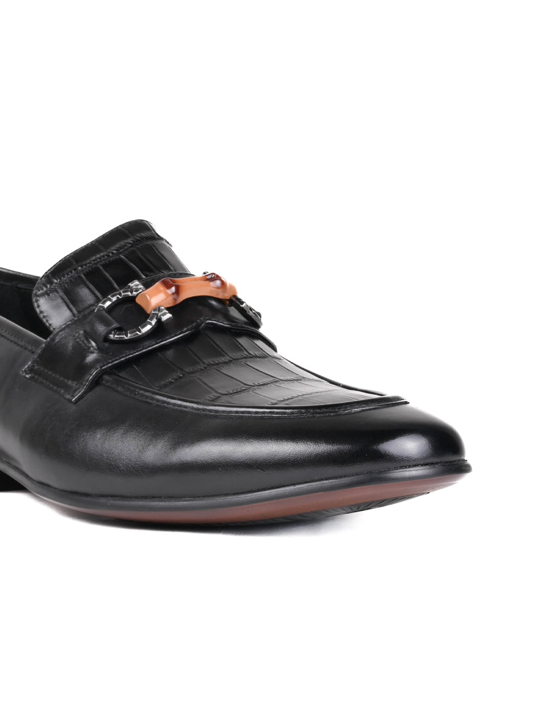 Men, Men Footwear, Black Loafers
