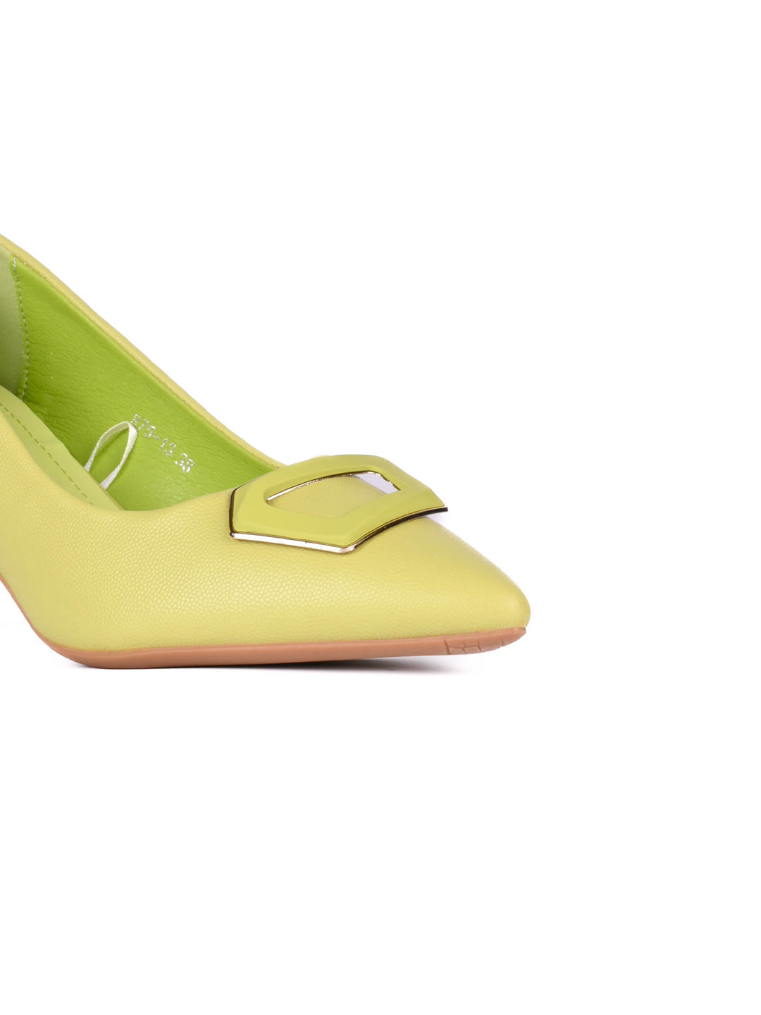 Women Neon Green Animal Print Pumps