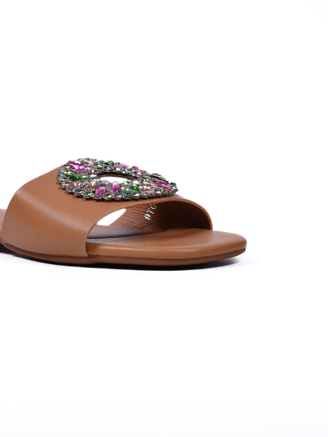 Women, Women Footwear, Camel Open Toe Flats