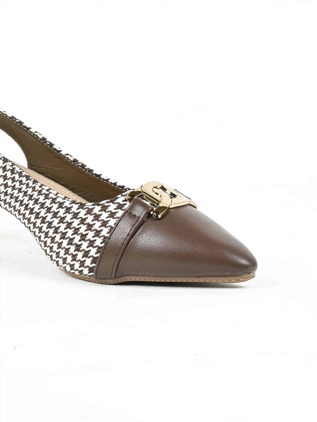 Women, Women Footwear, Brown Pumps