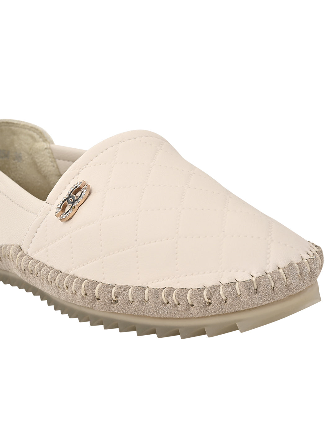 Footwear, Women Footwear, Beige Loafers