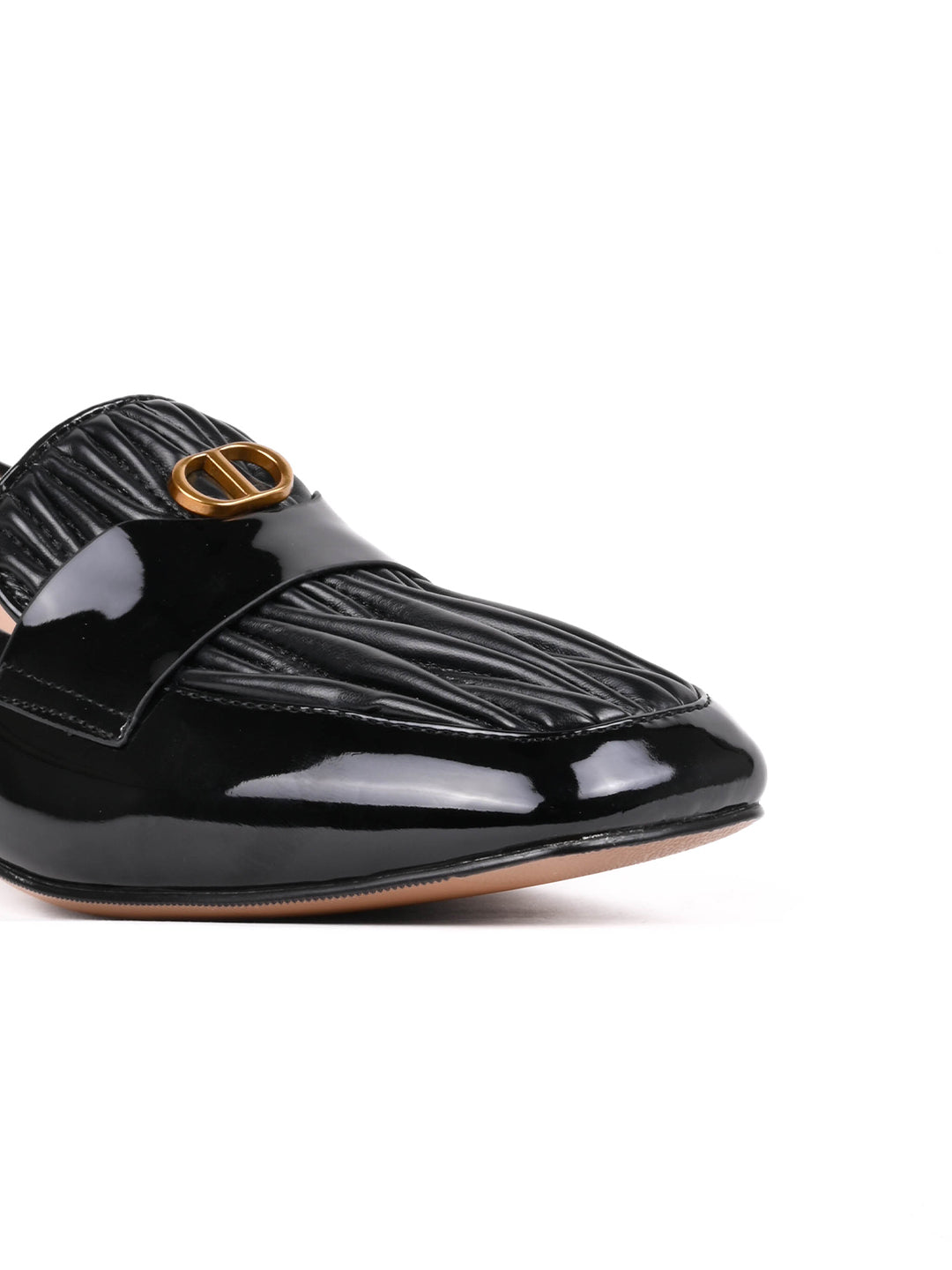 Women, Women Footwear, Black Loafers