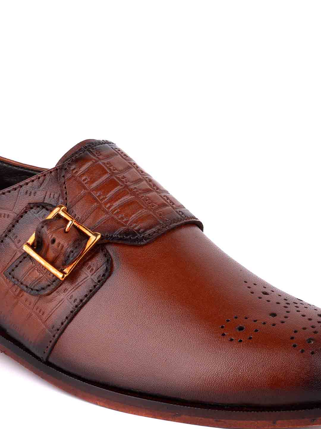 Footwear, Men Footwear, Brown Monk