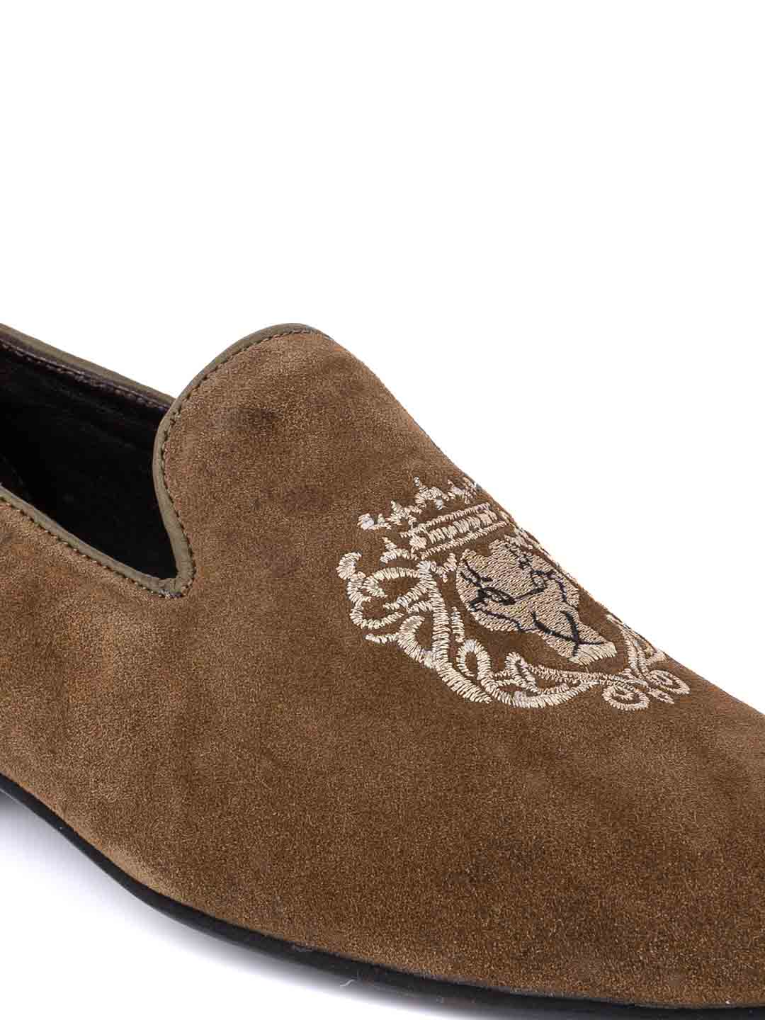 Footwear, Men Footwear, Olive Loafers