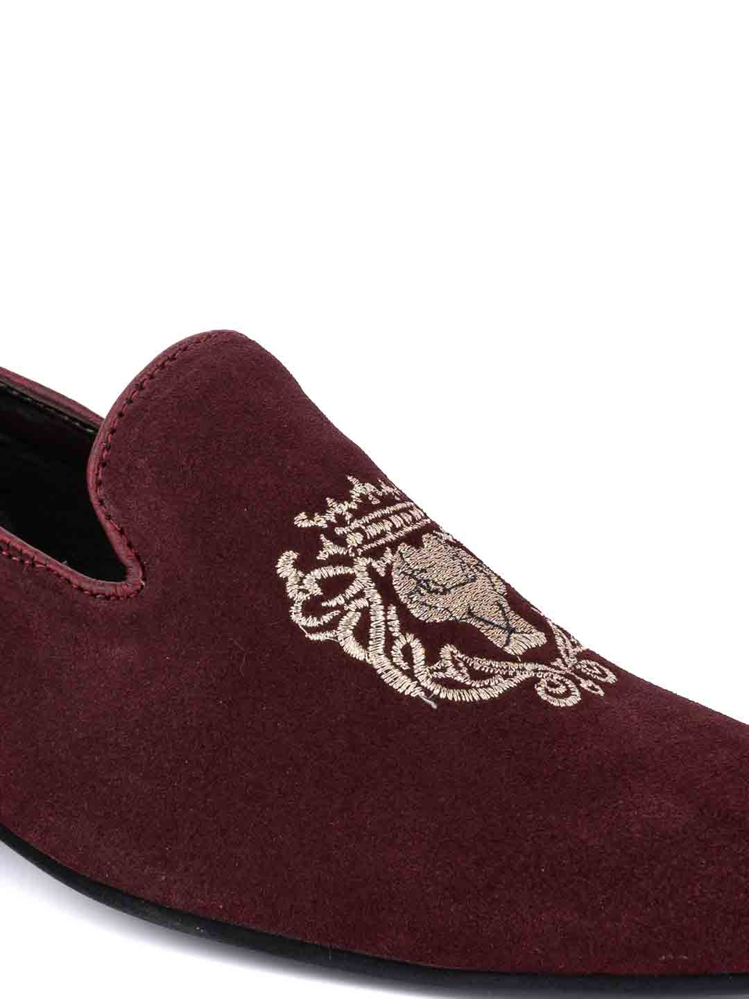 Footwear, Men Footwear, Maroon Loafers