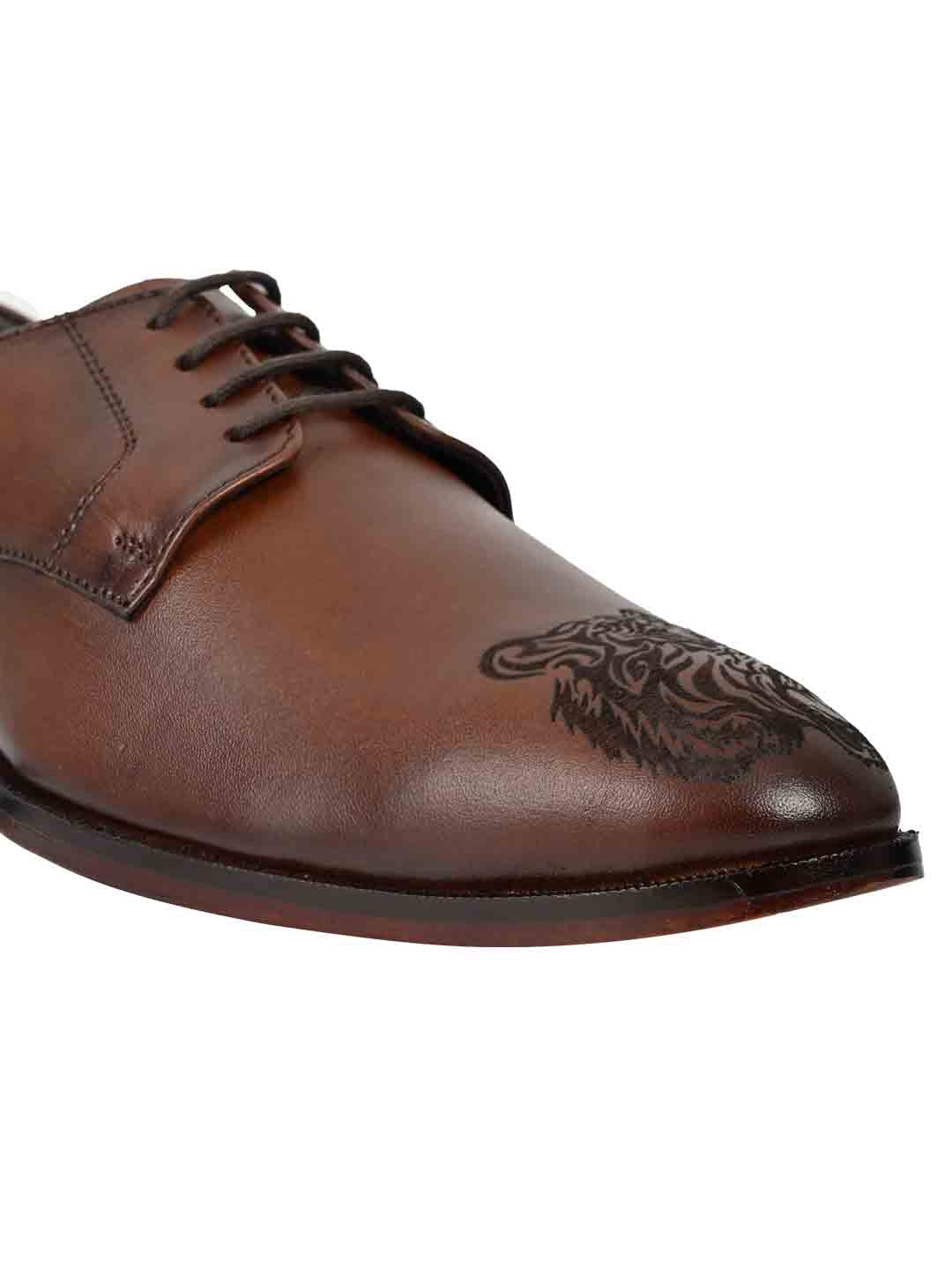 Footwear, Men Footwear, Brown Derby Shoes