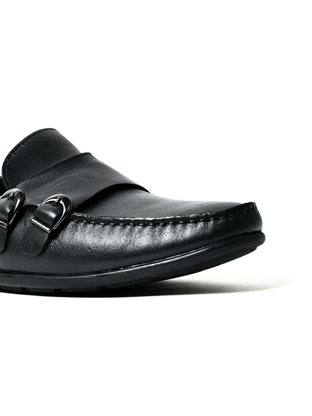 Men, Men Footwear, Black Driving Shoes