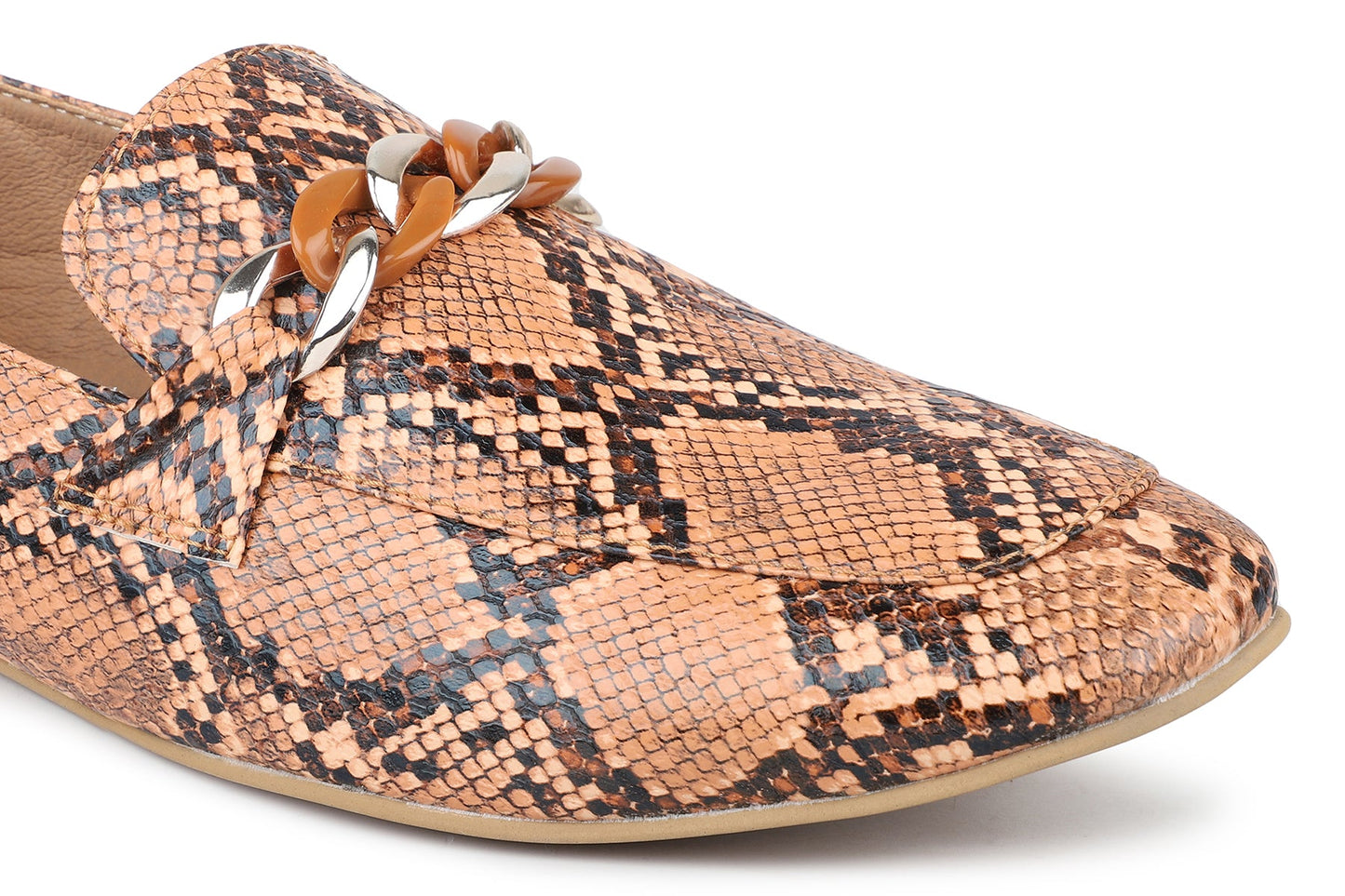 Women, Women Footwear, Tan Loafers