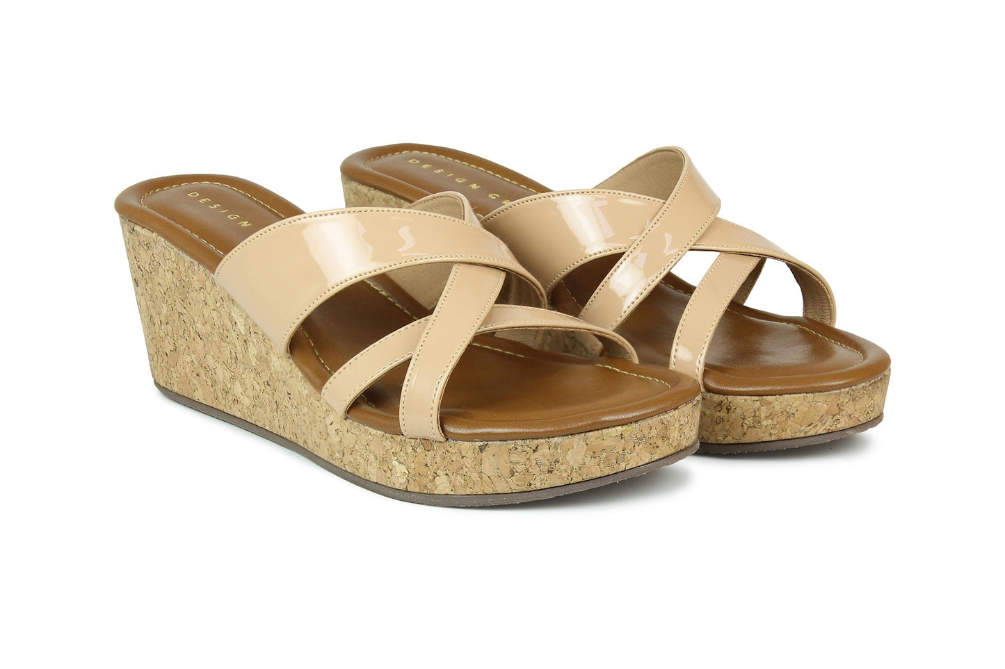 Footwear, Women Footwear, Beige Wedges