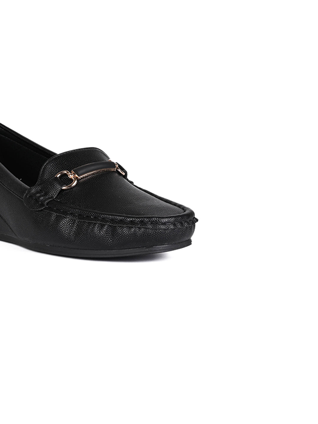 Women, Women Footwear, Black Loafers