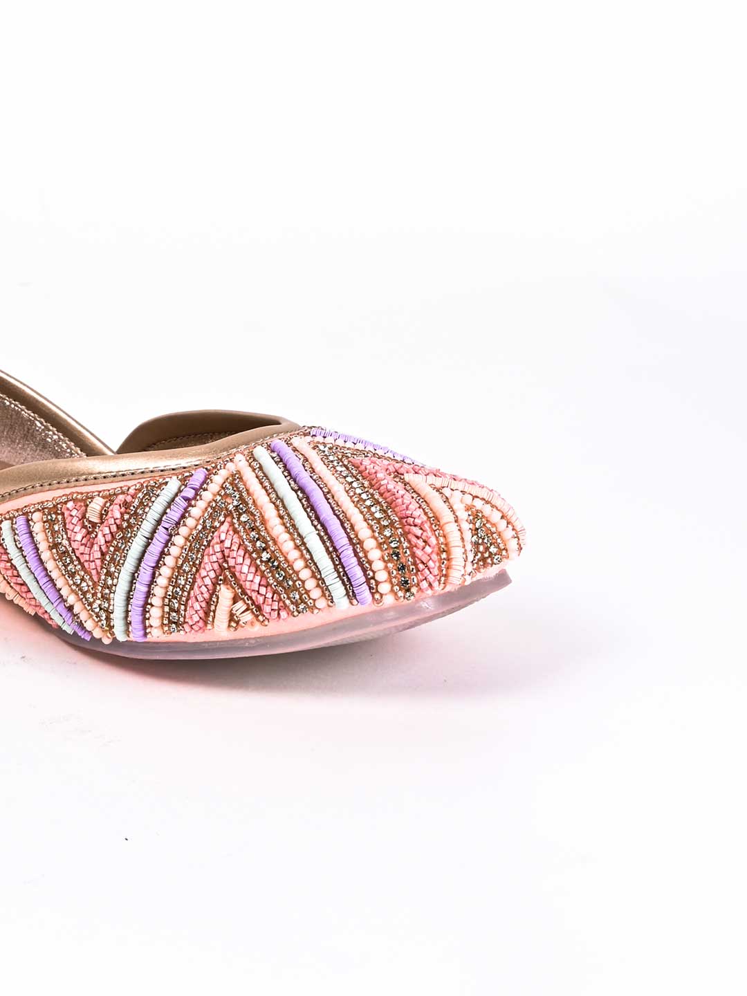 Women, Women Footwear, Pink Mojaris