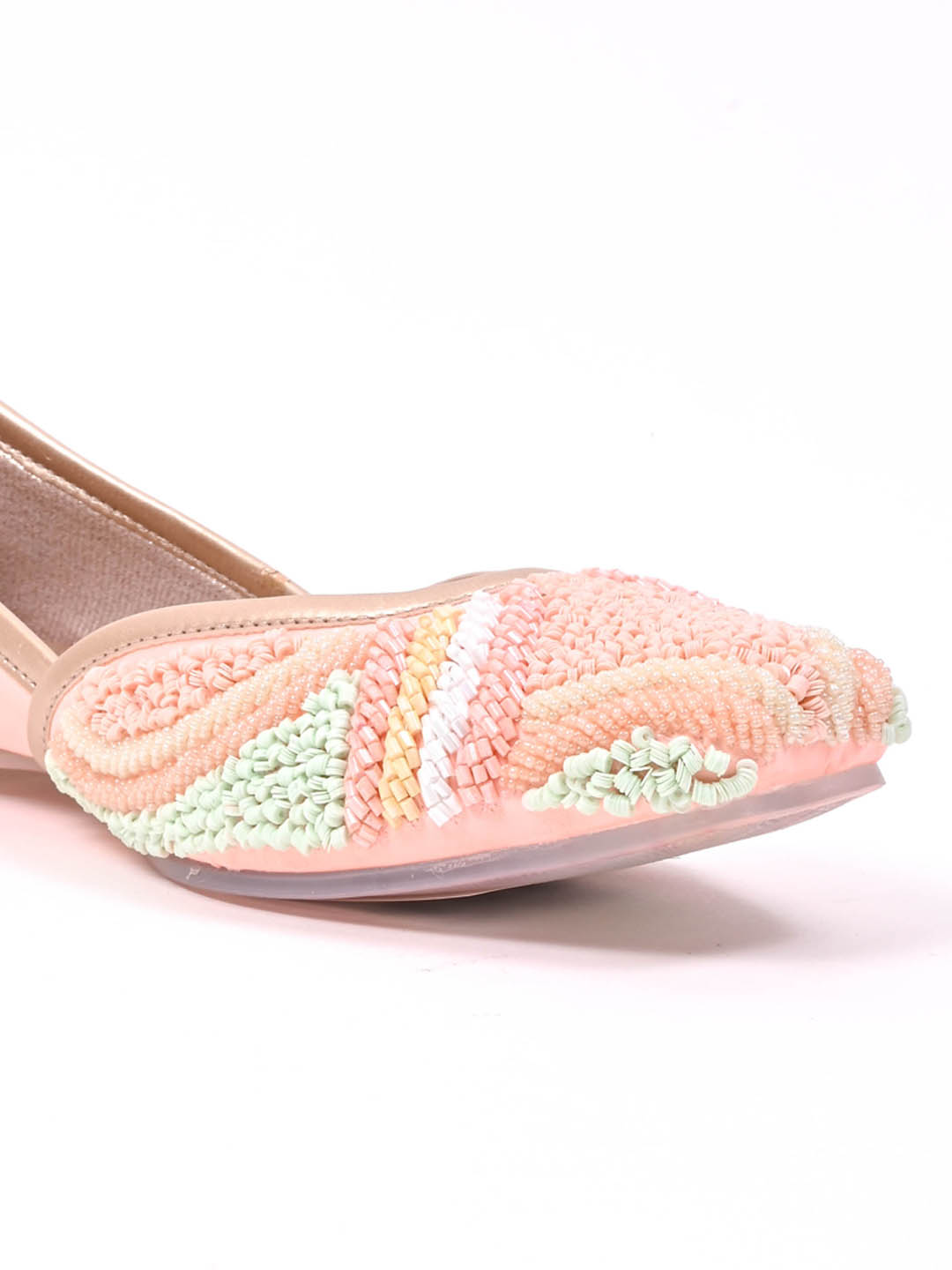 Women, Women Footwear, Pink Mojaris