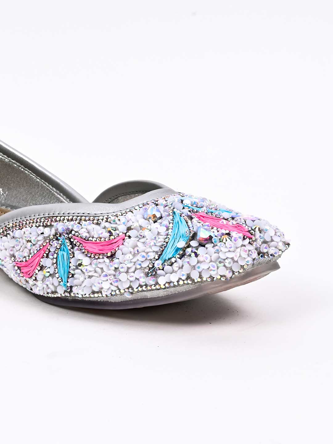Women, Women Footwear, Multi Mojaris