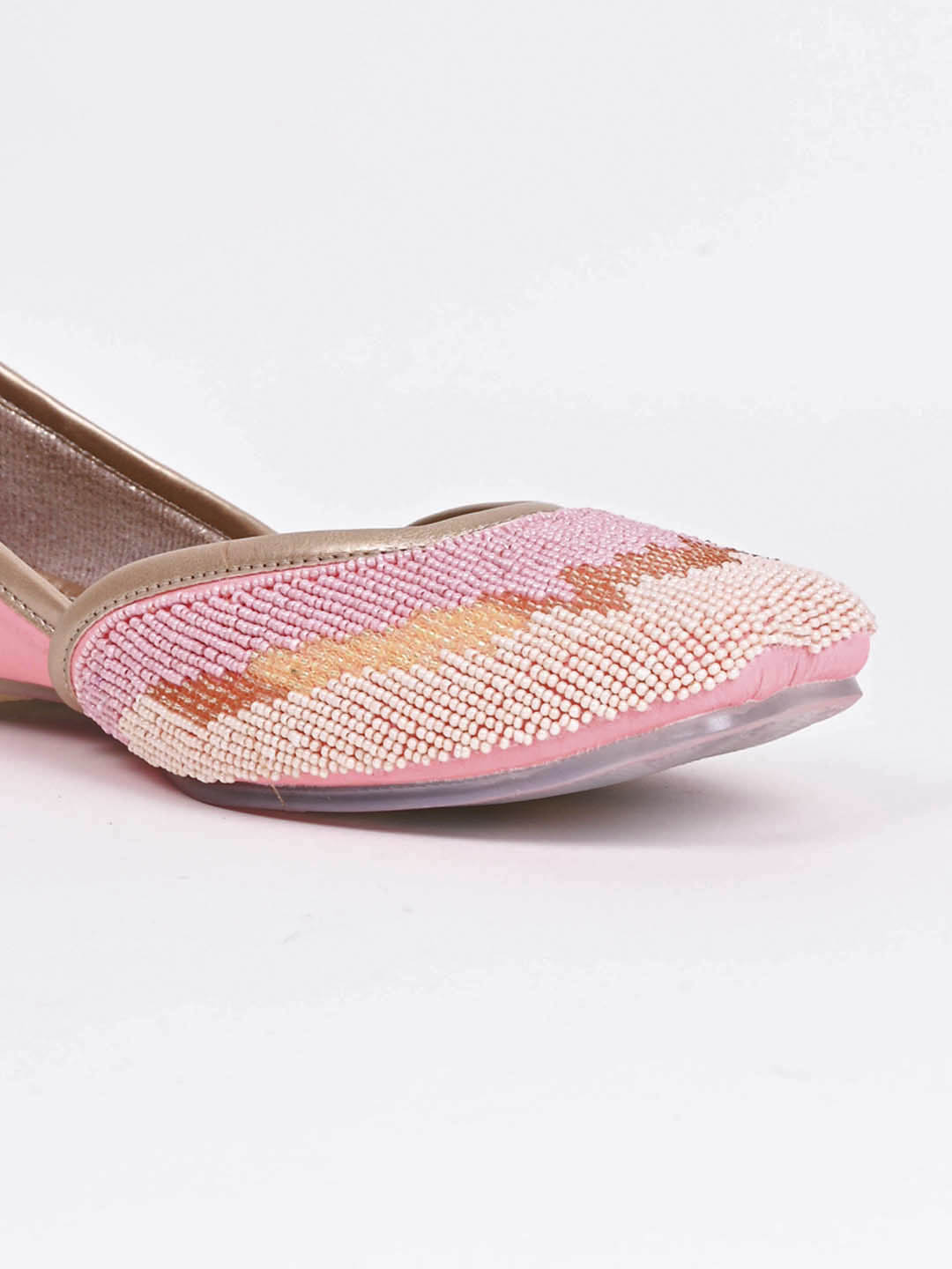 Women, Women Footwear, Pink Mojaris