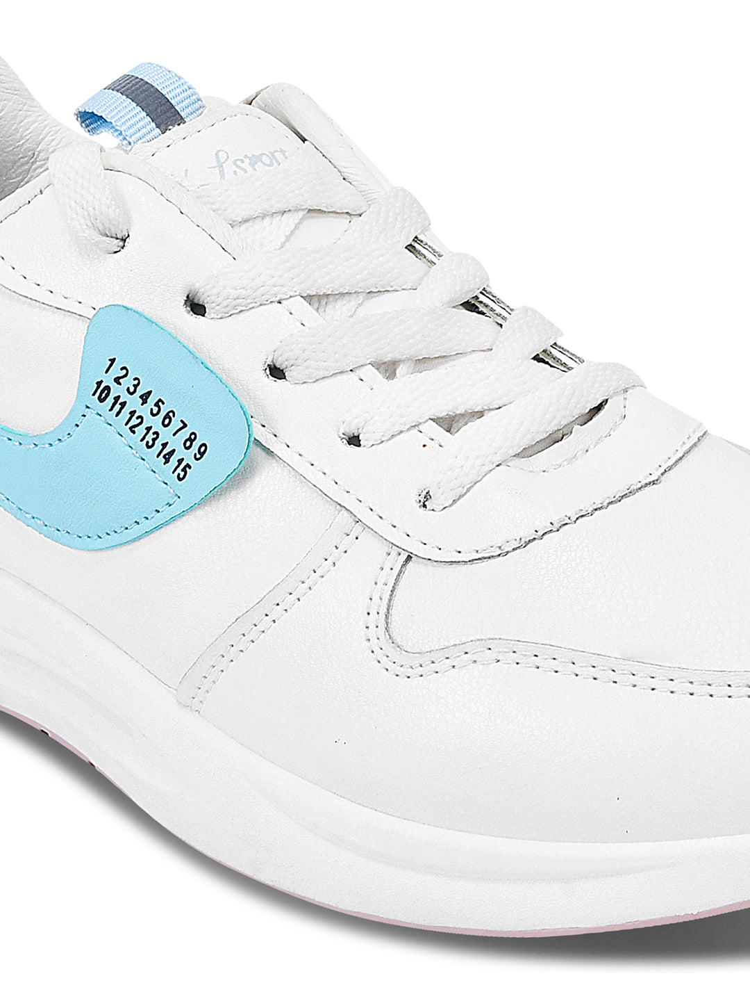 Women White Solid Sneakers