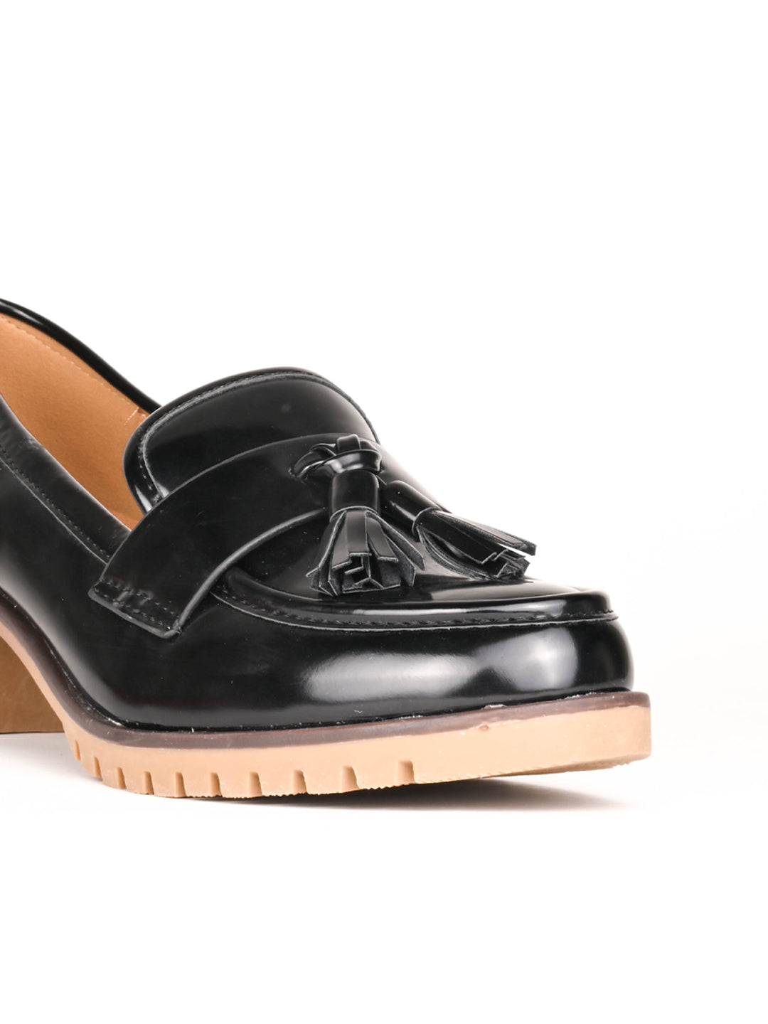 Women, Women Footwear, Black Loafers