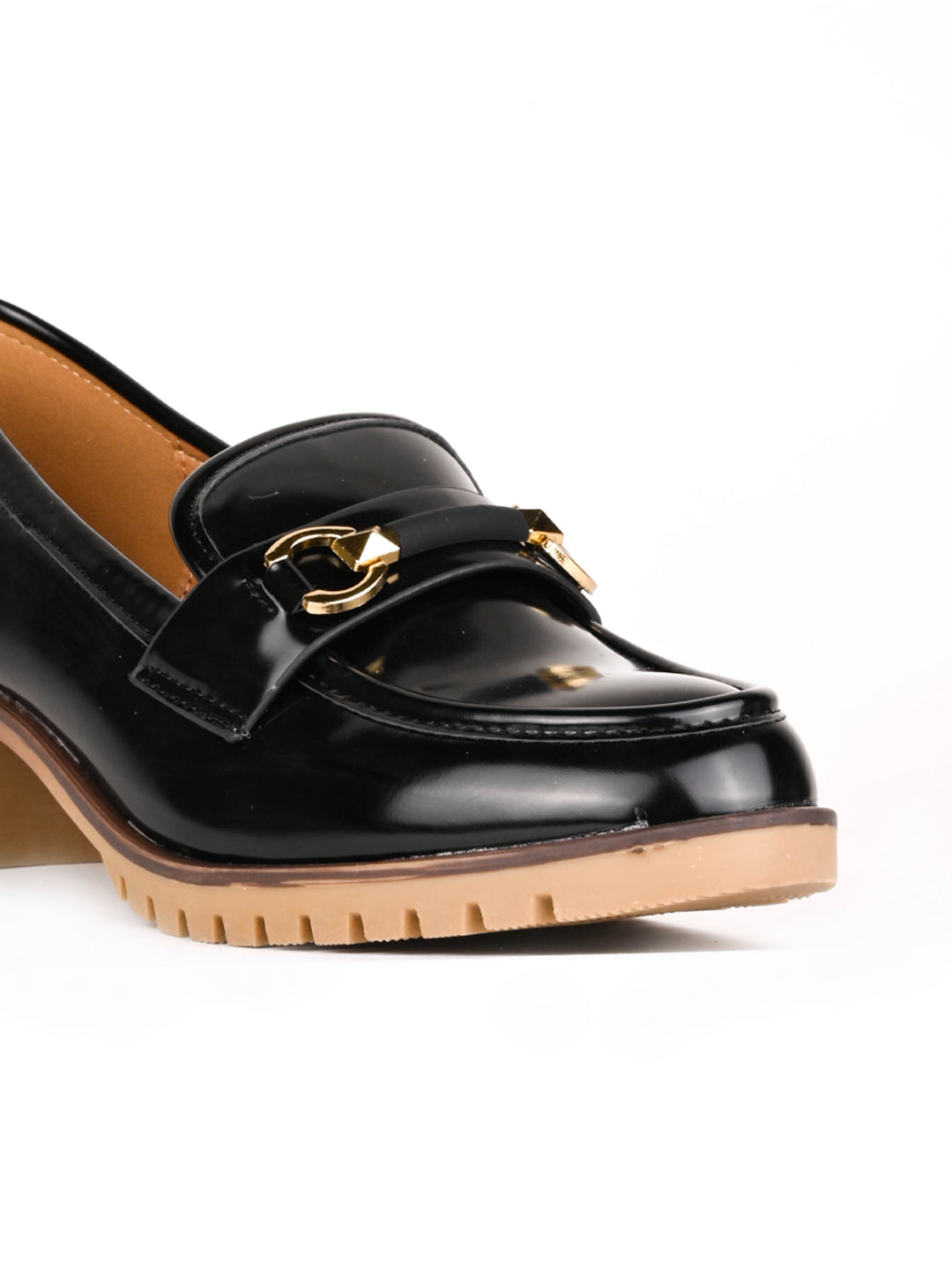 Women, Women Footwear, Black Loafers