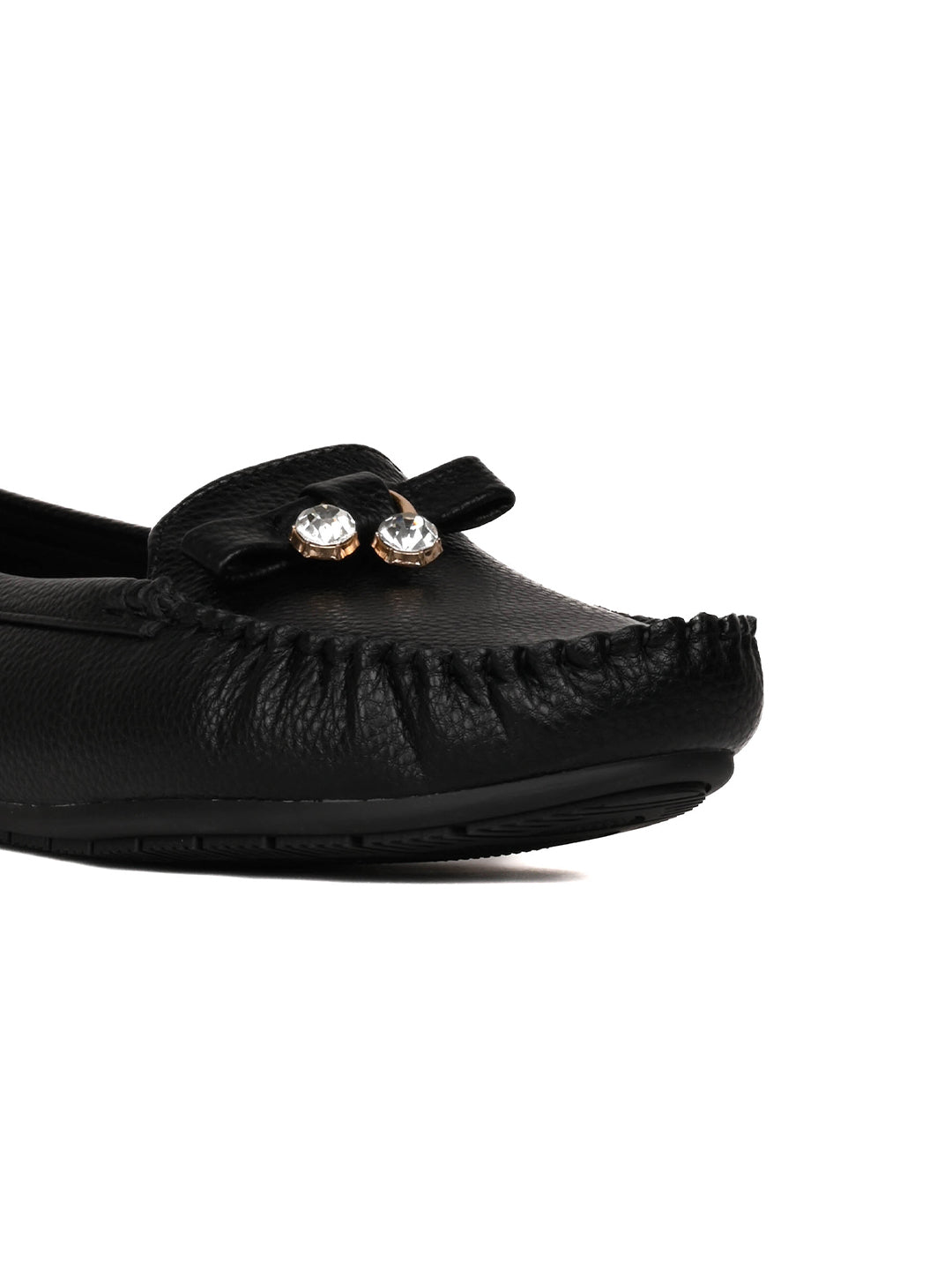 Women, Women Footwear, Black Loafers