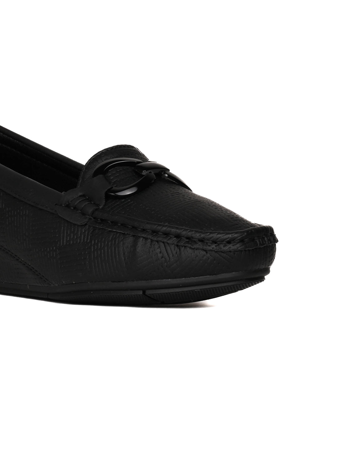 Women, Women Footwear, Black Loafers