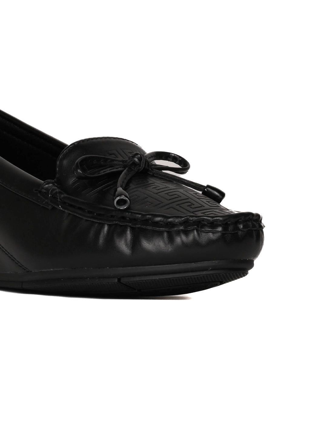 Women, Women Footwear, Black Loafers