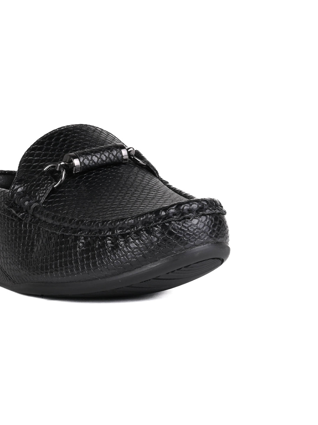 Women, Women Footwear, Black Loafers