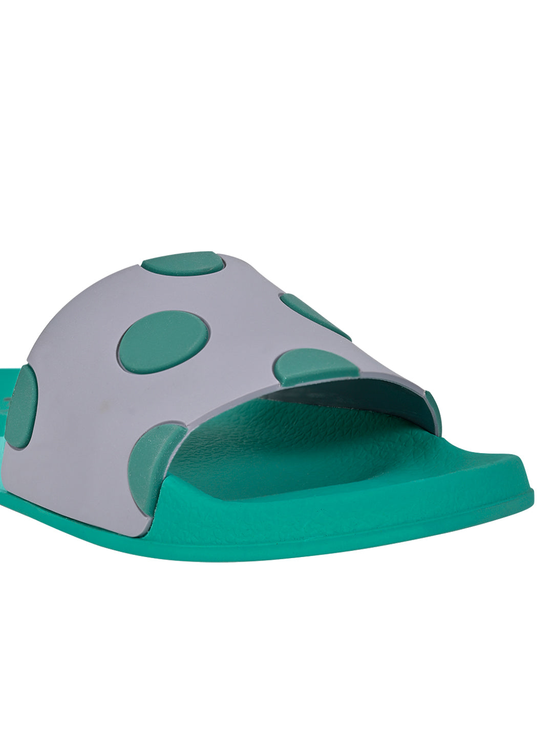 Footwear, Women Footwear, Green Slides