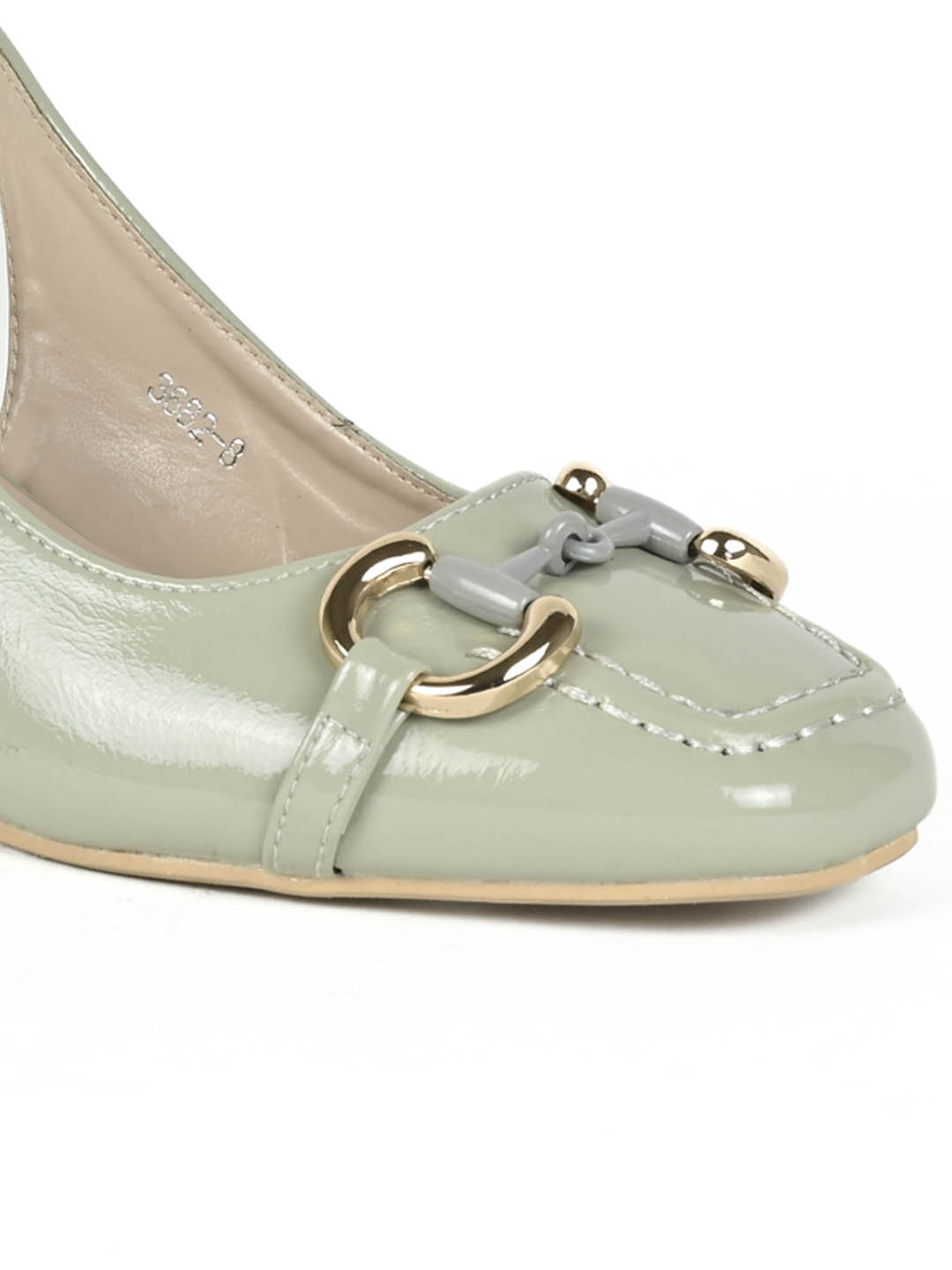 Women Sea Green Solid Pumps
