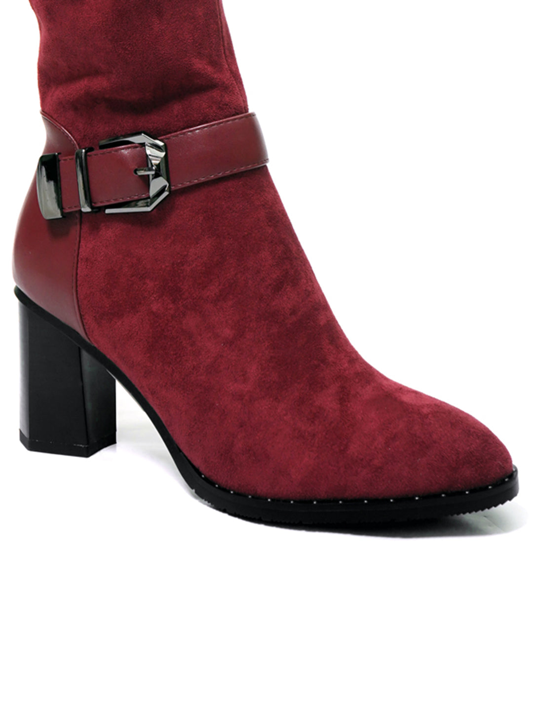 Footwear, Women Footwear, Maroon Boots