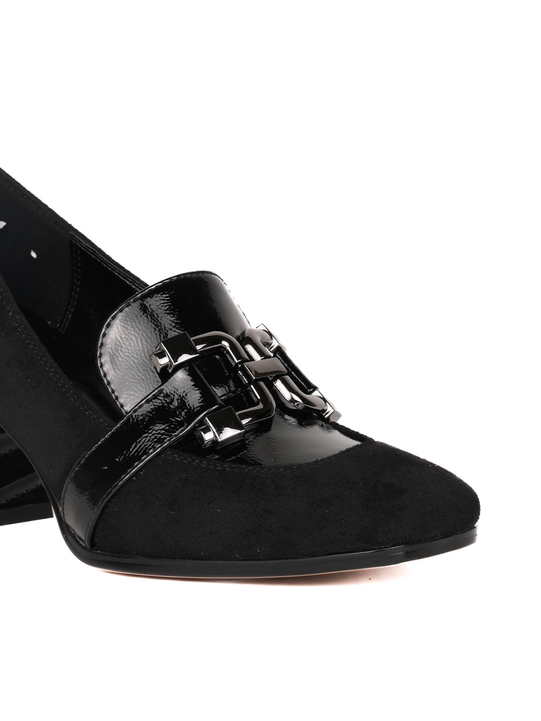 Women, Women Footwear, Black Loafers