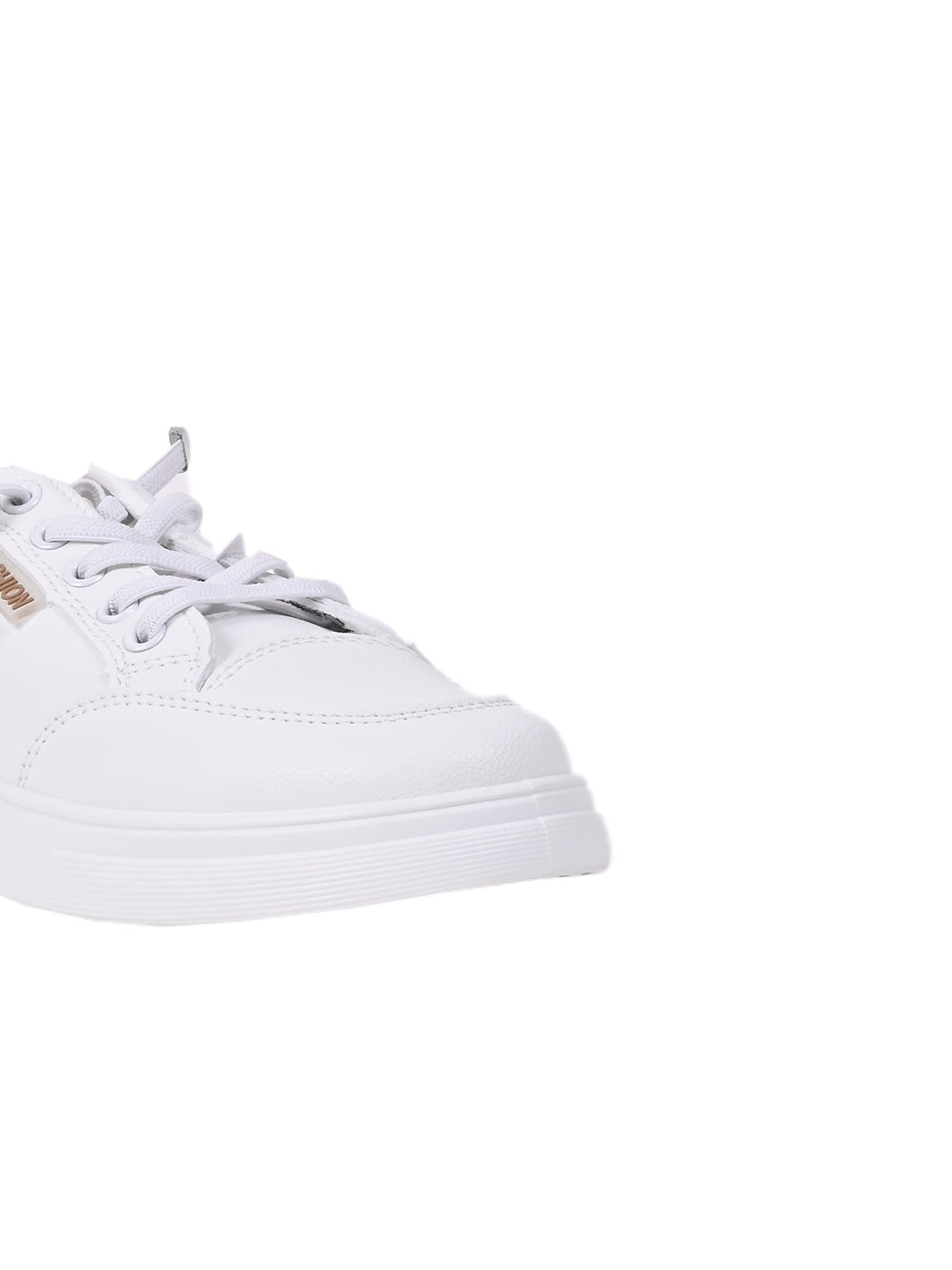 Women White Solid Sneakers