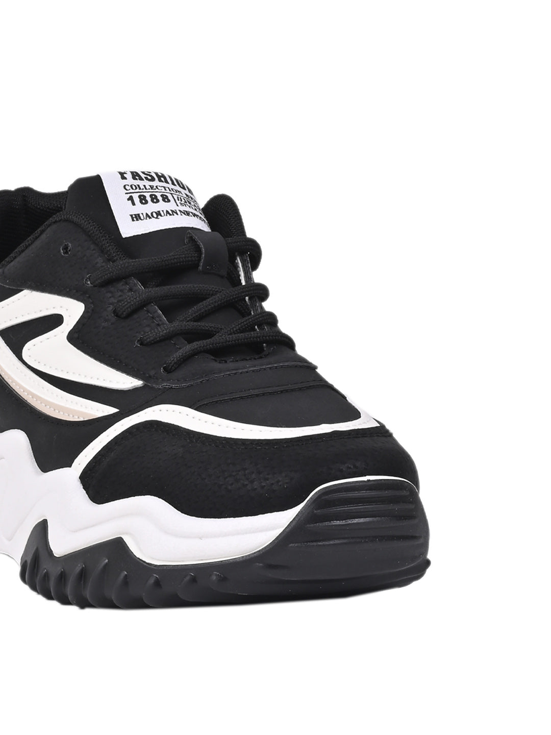 Women Black Colourblocked Sneakers