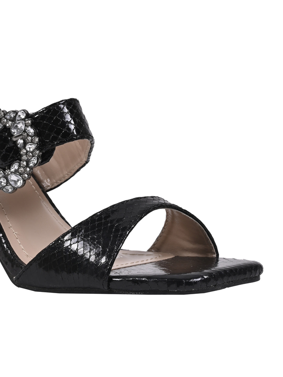 Women, Women Footwear, Black Sandal