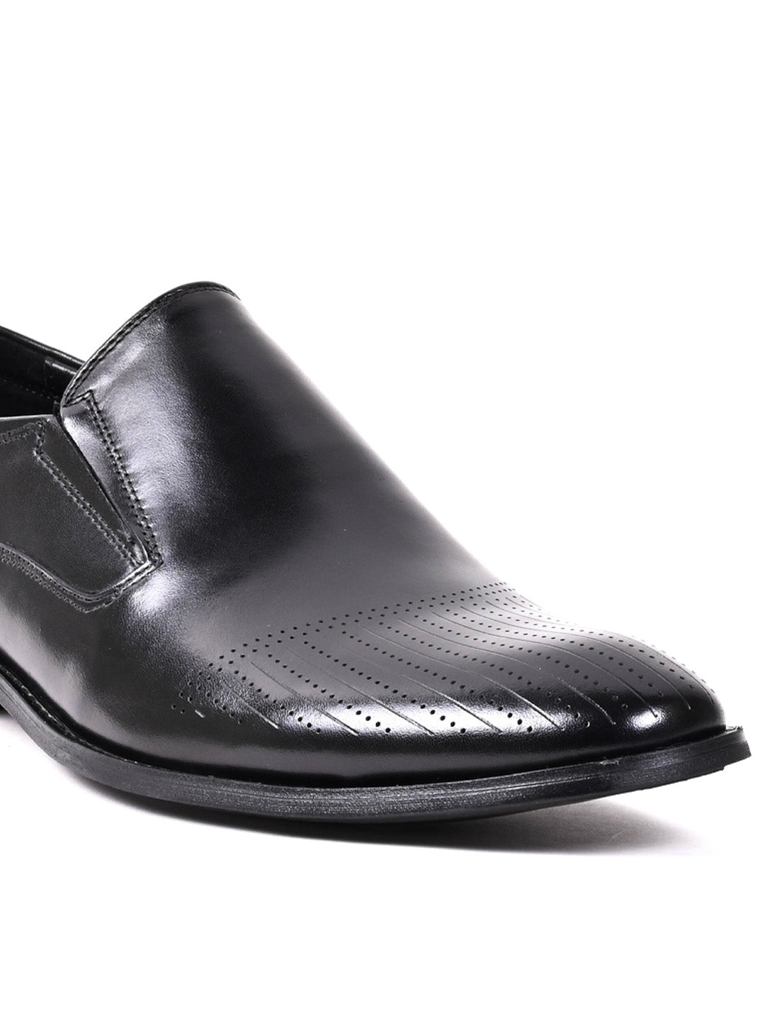 Men, Men Footwear, Black Loafers