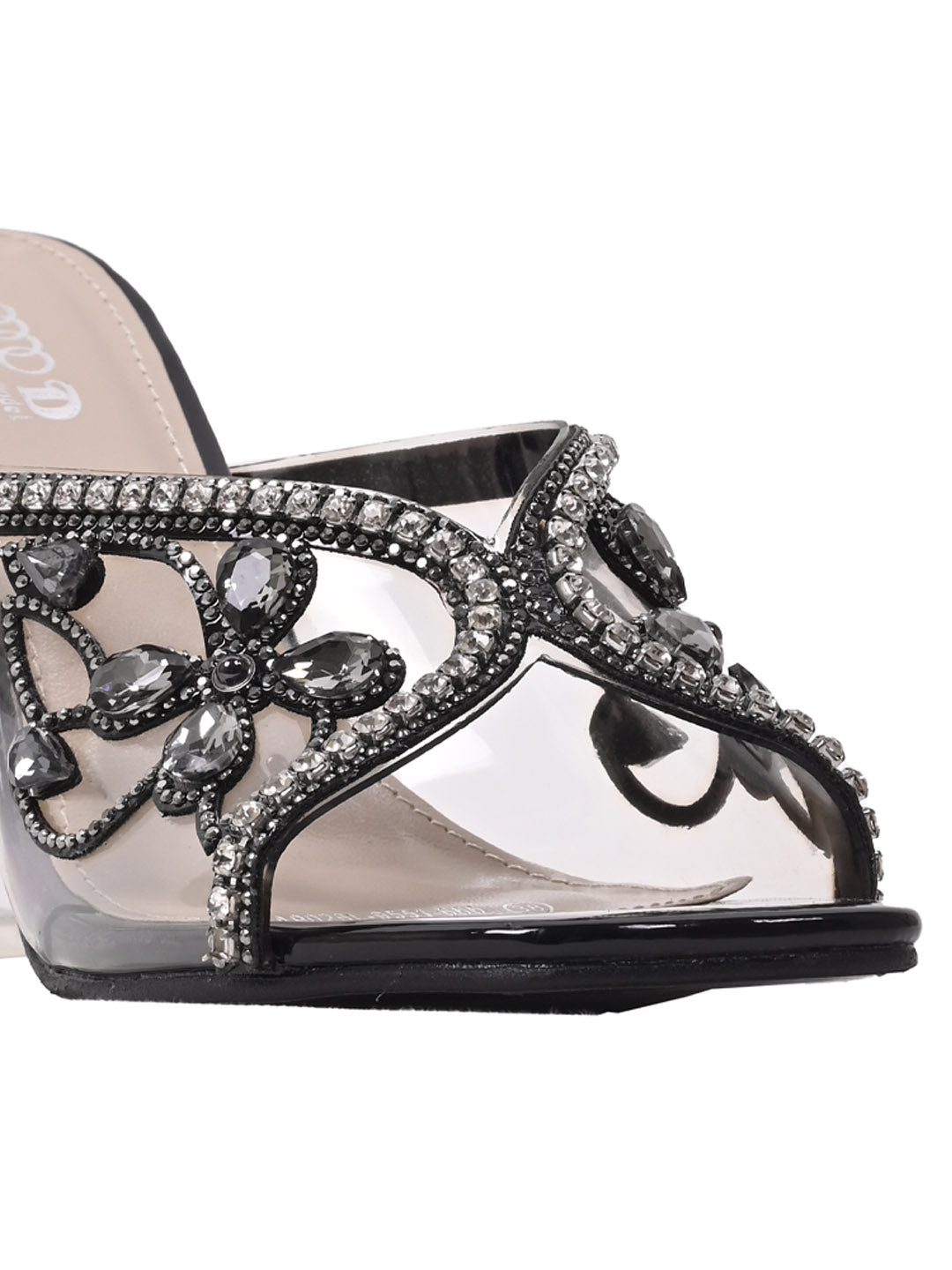 Women, Women Footwear, Black Sandal