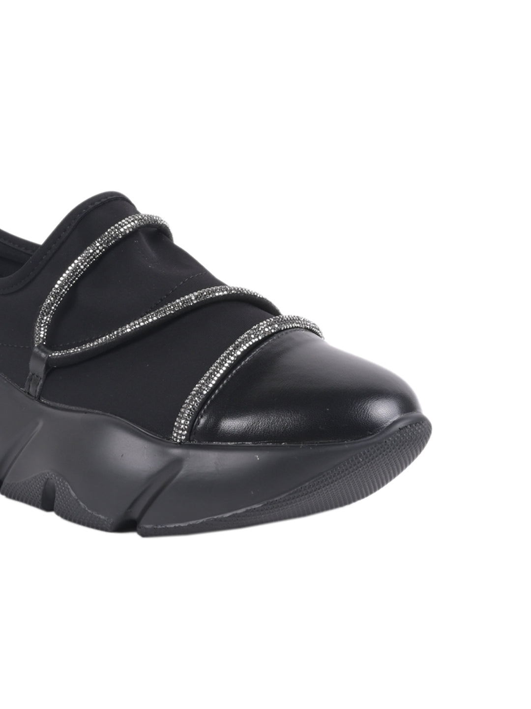 Women, Women Footwear, Black Loafers