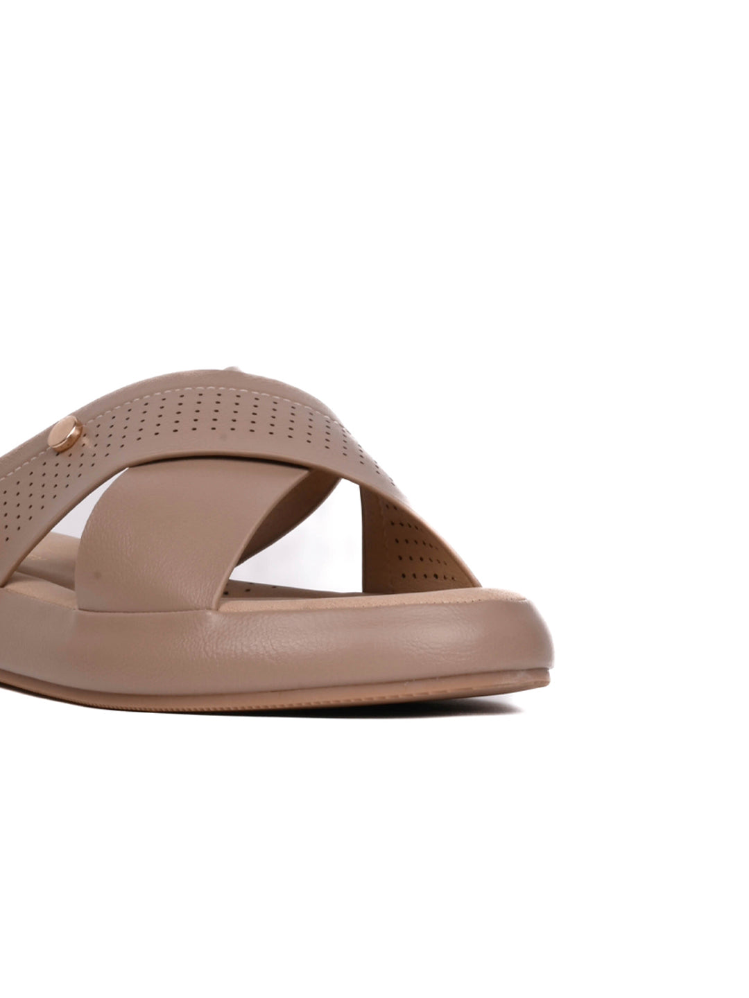 Women, Women Footwear, Khaki Sandals