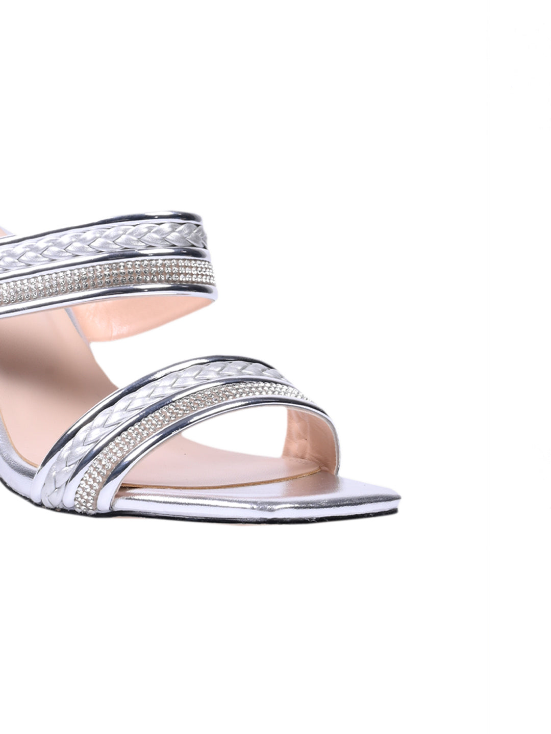 Women, Women Footwear, Silver Sandals