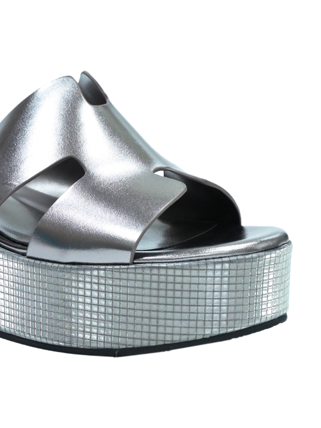 Women, Women Footwear, Silver Sandals