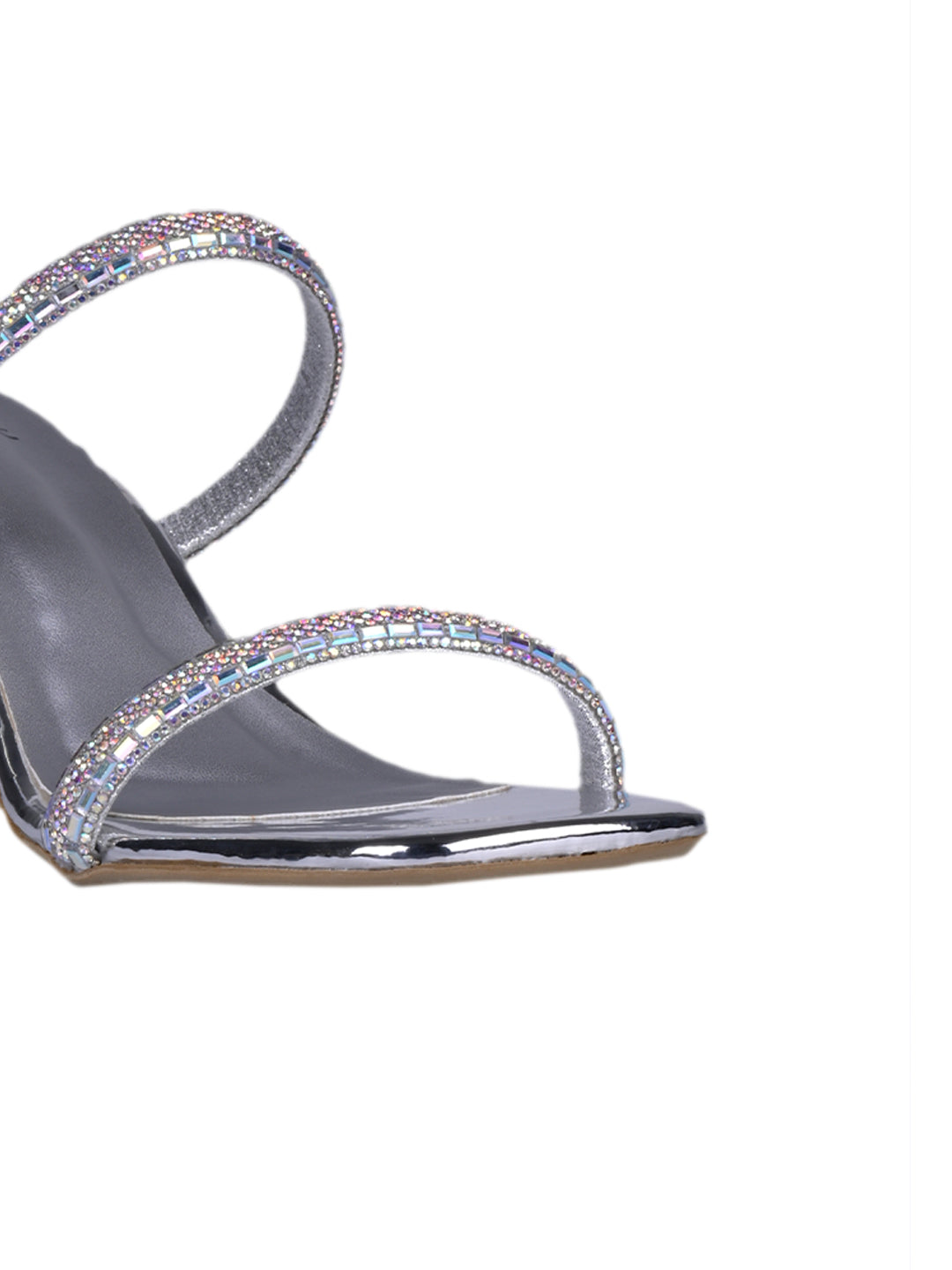 Women, Women Footwear, Silver Sandals