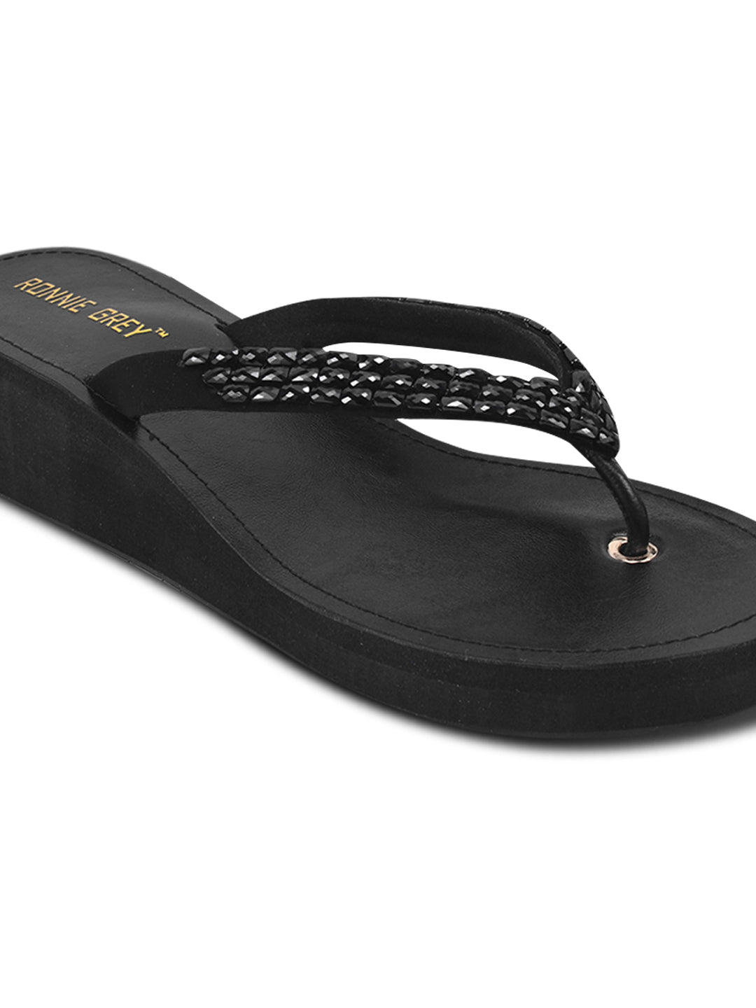 Women, Women Footwear, Black Sandals