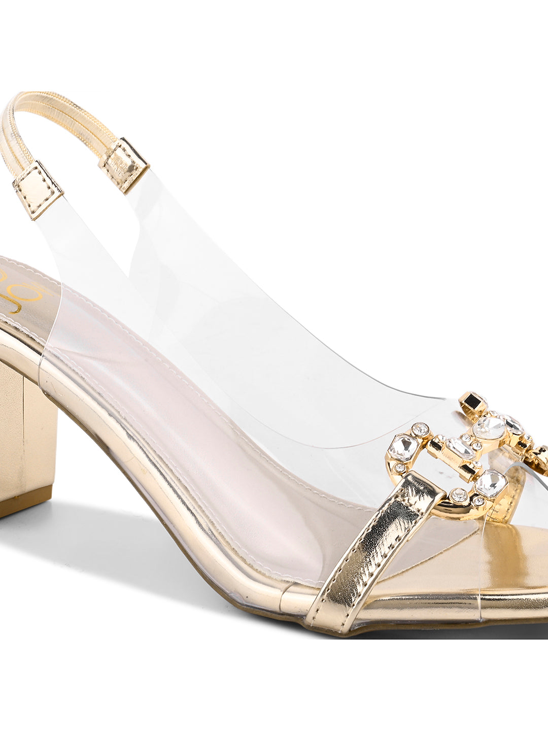 Women Gold Embellished Pumps